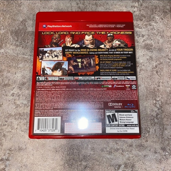 Borderlands (Sony Playstation 3 PS3, 2009) Greatest Hits Video Game By 2K Games - Picture 4 of 4